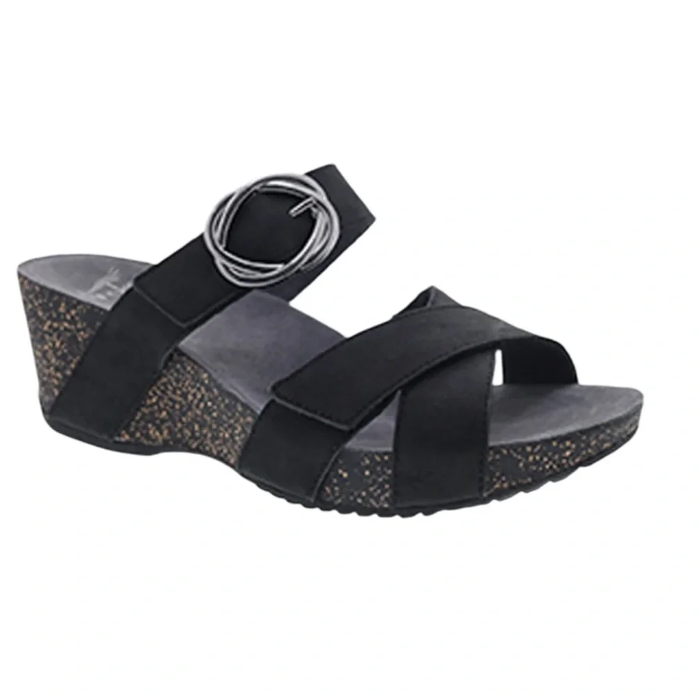 DANSKO SUSIE BLACK wedges women’s sandals size 41 11 - Picture 12 of 17